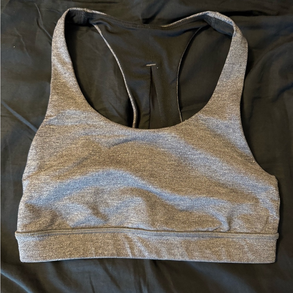 lululemon athletica Heather Gray Racerback Sports Bra